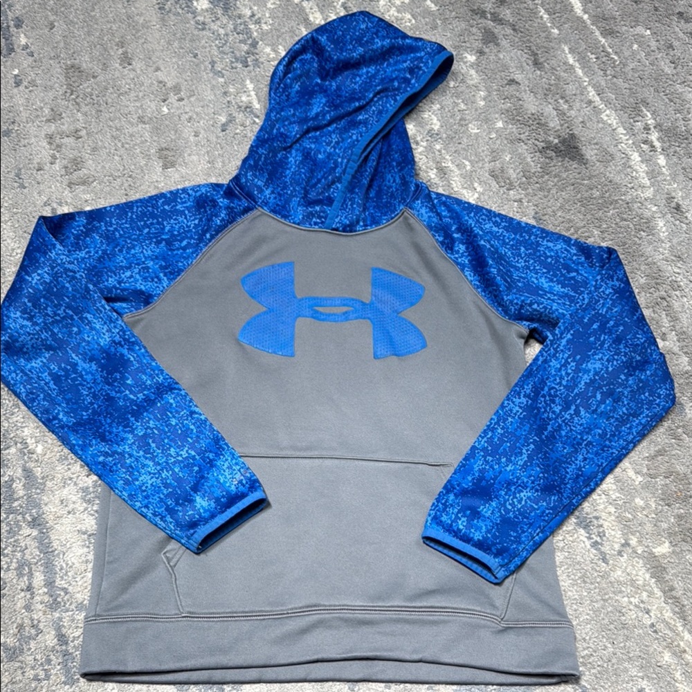 Under Armour Vibrant Blue and Gray Pullover